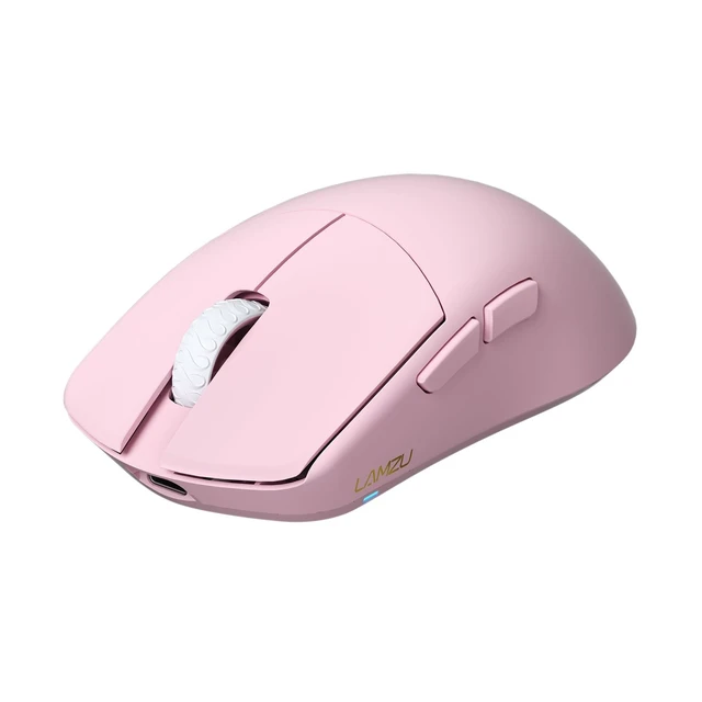 Alt view image 5 of 5 - Lamzu Maya Champion Edition Wireless Gaming Mouse, Ultra-Lightweight 45g, Optical Switch, Golden TTC Dust-Proof Encoder, Pixart PAW 3950 IC, 8K Compatible, for Small Hands Users (Light Pink)
