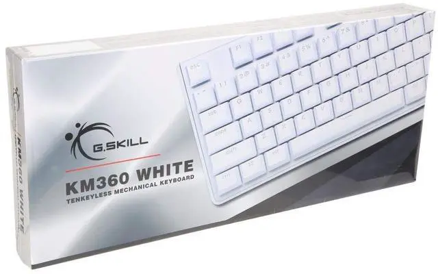 Alt view image 5 of 5 - G.SKILL USB KM360 Professional Tenkeyless Mechanical Keyboard, Cherry MX Red, ABS Dual Injection Keycap, (White)