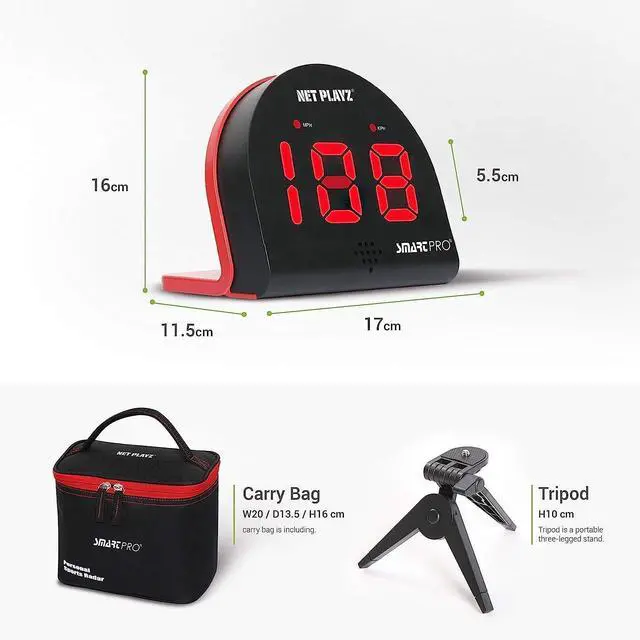 Alt view image 2 of 4 - Softball Gfits Training Equipment & Gear - Radars, Speed Sensors (Hands-Free) Radar Guns, Pitching Speed Guns