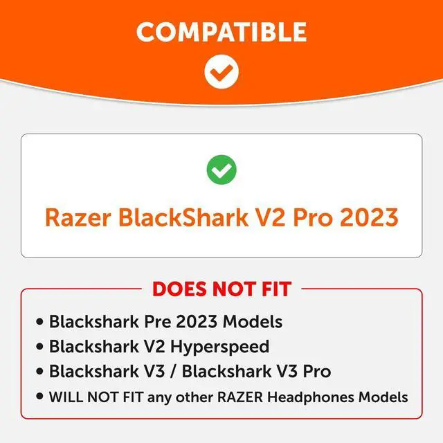 Alt view image 2 of 5 - WC Freeze Blackshark V2 Pro 2023 - Cooling Gel Earpads by Wicked Cushions Only (Does not fit Old Blackshark V2 Pro) - Boost Comfort, Thickness, & Sound Isolation for Epic Gaming ^^ Geo Grey