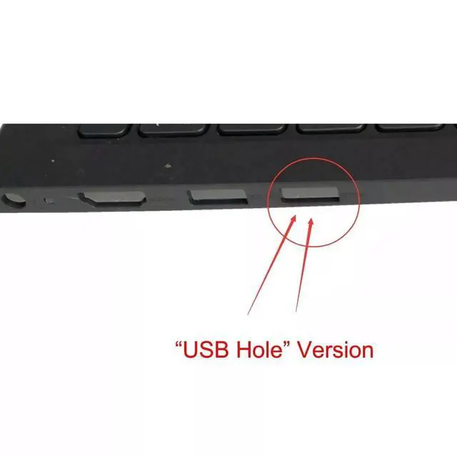 Alt view image 3 of 5 - Replacement for Dell Inspiron 15 3510 3511 3515 3520 Laptop Upper Case Palmrest Backlit/Non-Backlit Keyboard USB/Type-C Hole Assembly Part 09CJN3 054WVM (Inspiron 15 3510 Non-Backlit & USB Hole)