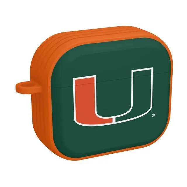 Alt view image 5 of 5 - Affinity Bands Miami Hurricanes HDX Case Cover Compatible with Apple AirPods Gen 3 (Classic)