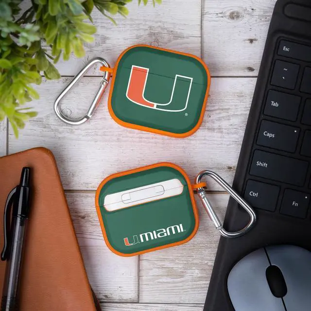 Alt view image 4 of 5 - Affinity Bands Miami Hurricanes HDX Case Cover Compatible with Apple AirPods Gen 3 (Classic)