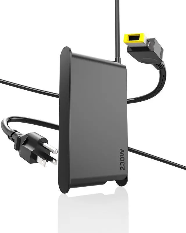 Main image of POANW Slim Tip 230W Laptop Charger Compatible with Lenovo Legion 5 7 5P C7 S7 Y520 Y740 Y730 Y900 Y910 Y920 Y7000P ThinkPad P16 P15 P73 P52 P70 ADL230NLC3A, Laptop Power Supply AC Adapter