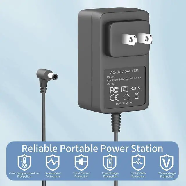 Alt view image 3 of 5 - 24V Power Adapter for KNKA Air Purifier Replacement for KNKA APH4000 & APH3000 Air Purifiers Adapter Power Cord