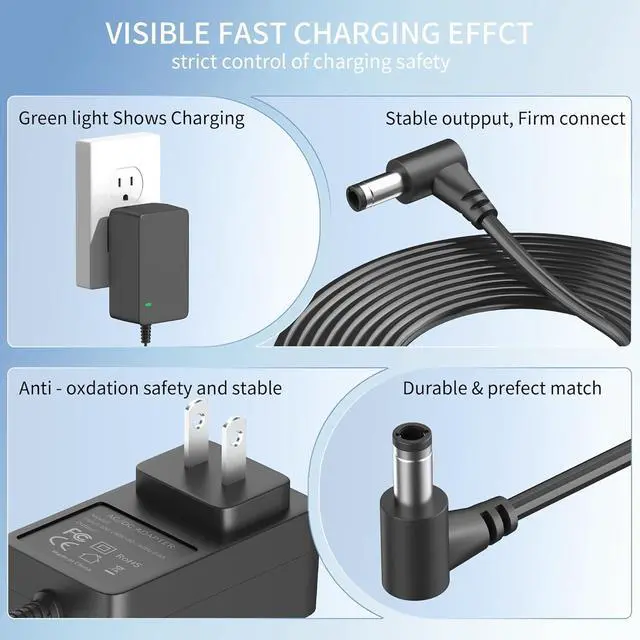Alt view image 4 of 5 - 24V Power Adapter for KNKA Air Purifier Replacement for KNKA APH4000 & APH3000 Air Purifiers Adapter Power Cord