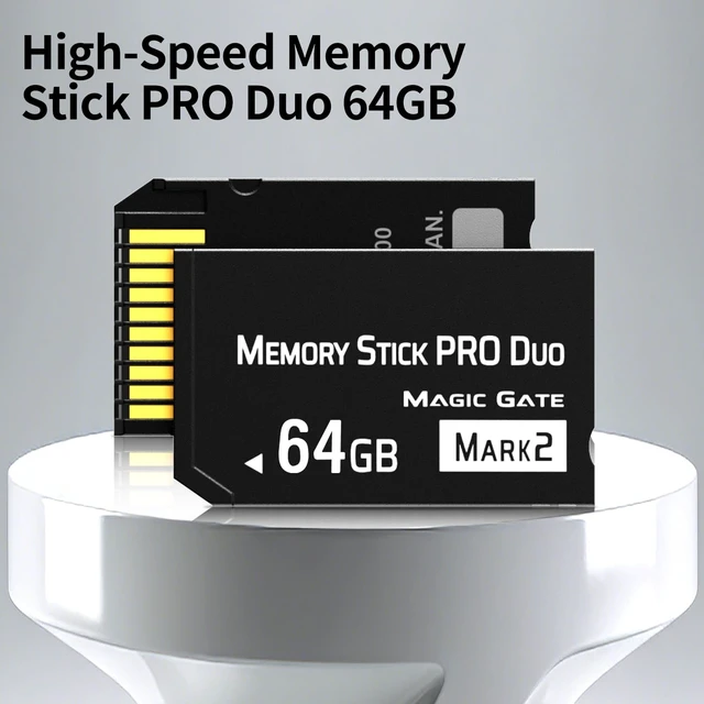 Alt view image 2 of 5 - 64GB PSP 3000 Memory Stick PRO Duo, High-Speed PS2 & Gamecube Memory Card for PSP Games, 30MB/s Read/Write, Compact Design, Perfect for Gaming & Photography