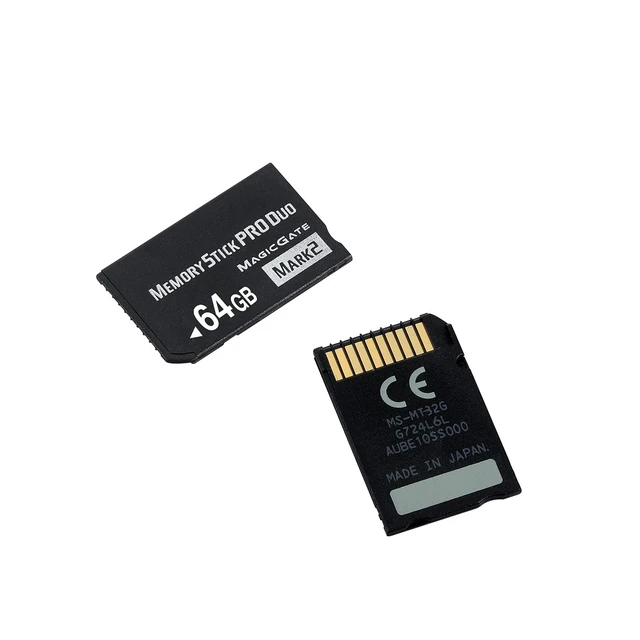 Alt view image 5 of 5 - 64GB PSP 3000 Memory Stick PRO Duo, High-Speed PS2 & Gamecube Memory Card for PSP Games, 30MB/s Read/Write, Compact Design, Perfect for Gaming & Photography