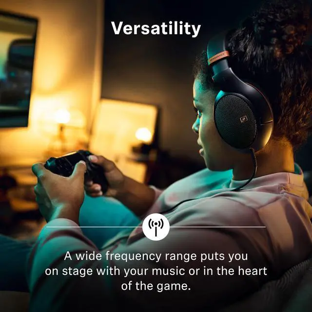 Alt view image 4 of 5 - Sennheiser HD 505 - Wired Headphones Over Ear with Transparent Sound and Controlled Bass, Enhanced Comfort Studio Headphones for Music, Work, Gaming, Audiophiles, Students, Traveling, Copper Edition
