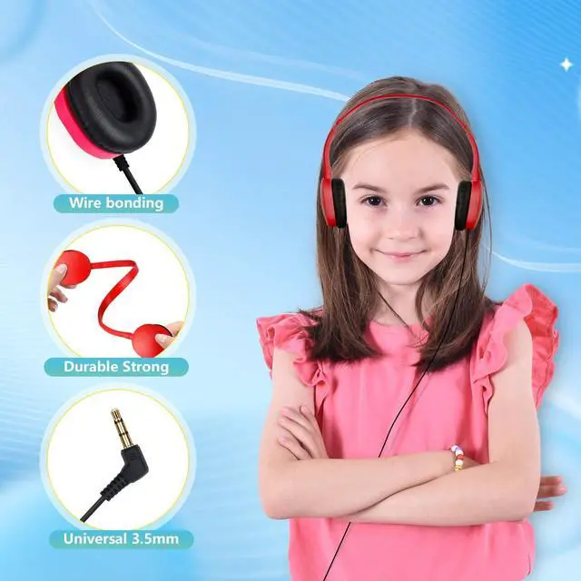 Alt view image 4 of 5 - OSSZIT Kids Headphones Bulk for School Classroom 10 Pac,On Ear