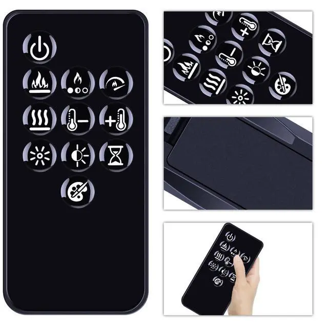 Alt view image 3 of 5 - SJUIF Replacement Remote Control for Dimplex Multi-Fire Slim Built-in Linear PLF Series Electric Fireplace PLF3614-XS PLF4214-XS PLF5014-XS PLF6014-XS