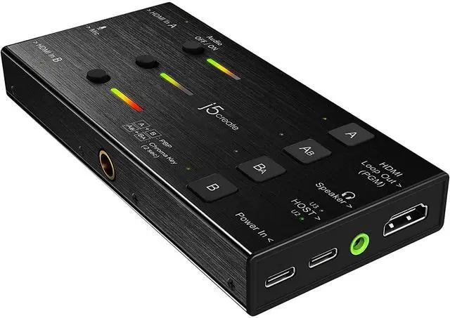Main image of j5create Live Video Capture Card - Dual HDMI to USB-C, Supports 1080p 60Hz Video and Audio Recording, Power Delivery 60W Pass Through, Ideal for PC Xbox Playstation Android Game Live Streaming (JVA06)