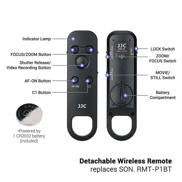Alt view image 5 of 5 - JJC GP-VPT2BT Wireless Bluetooth Remote Shooting Grip & Mini Tripod for Sony ZV-E10 II ZV-1F ZV1F ZV-1 II ZV1 ZV-E1 RX100 VII A6100 A6600 A6700 A7C II A7CR A7RV A7SIII A7V A7IV A7III RX1R III F