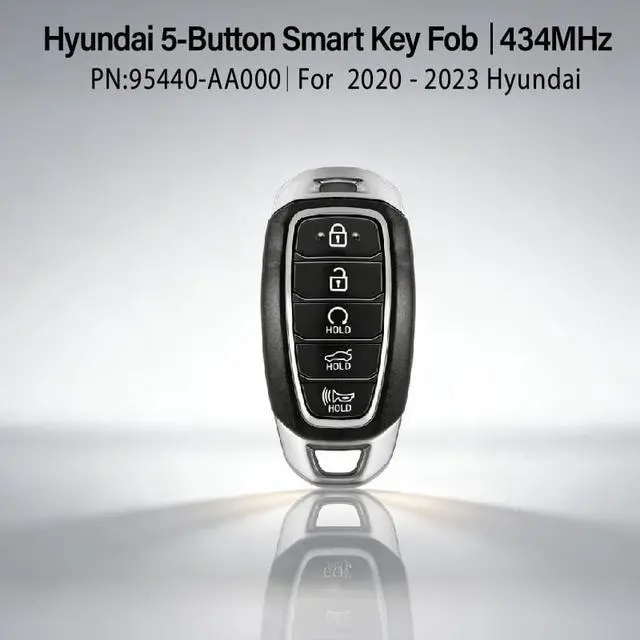 Alt view image 2 of 5 - 2 Keylessbest Replacement for 2020 2021 2022 2023 2024 Hyundai Elantra Hybrid Key Fob Remote Control NYOMBEC5FOB2004 5 Buttons 6A 434MHz