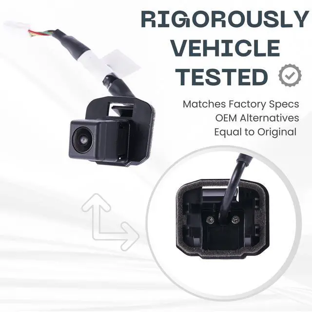 Alt view image 3 of 5 - Backup Camera Replaces for 2016 SUBARU IMPREZA WAGON/SEDAN/XV CROSSTREK HYBRID ^^ 2016 2017 CROSSTREK/XV CROSSTREK OE Part # 86267FJ500