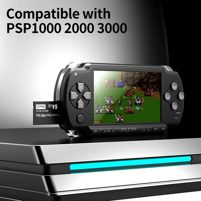 Alt view image 4 of 5 - 64GB PSP 3000 Memory Stick PRO Duo, High-Speed PS2 & Gamecube Memory Card for PSP Games, 30MB/s Read/Write, Compact Design, Perfect for Gaming & Photography