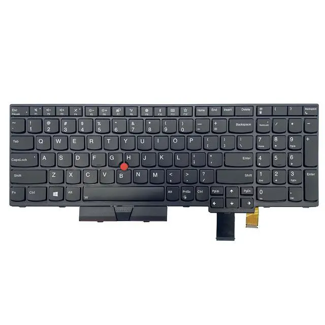 Alt view image 4 of 5 - Sierra Blackmon Laptop Keyboard US Layout for Lenovo ThinkPad T570 T580 P51s P52s Black Framed Pointing Stick with Backlight