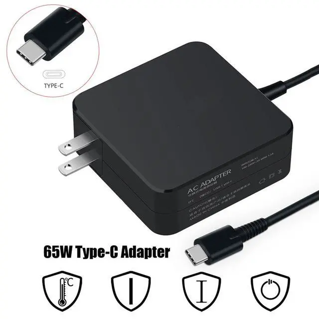 Alt view image 4 of 5 - Zencend 65W 5-20V 2-3.25A USB-C AC/DC Adapter Charger Compatible with Ikarao Shell S1 S2 S3 Smart Karaoke Machine Wireless Portable Speaker PA System Power Supply Cord Cable