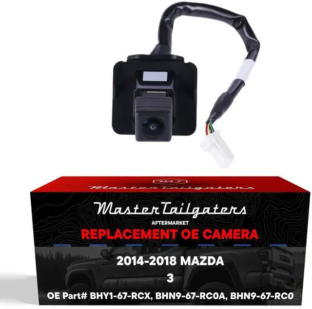 Main image of Master Tailgaters Replacement for Mazda 3 Hatchback (2014-2018) Backup Camera OE Part # BHY1-67-RCX, BHN9-67-RC0A, BHN9-67-RC0