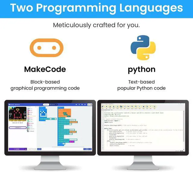 Alt view image 4 of 5 - KEYESTUDIO Micro:bit Basic Starter Kit for Teens & Beginners - Electronics Learning Kit with Sensors, LEDs & Tutorials ^^ STEM Education Projects for Coding(Micro:bit Included)