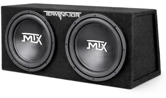 Main image of MTX Dual 12-Inch Subwoofers with Loaded Enclosure, 1200W Max Power, 400W RMS, Terminator - Car Audio Subwoofer and Speaker System with Deep Bass Sound