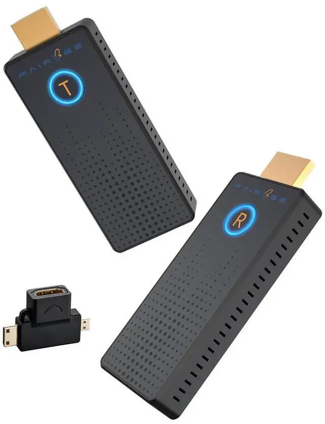 Main image of Wireless HDMI Transmitter and Receiver 4K, FAIRBEE Wireless Hdmi True UHD 4-K Input & 4K Output, Plug & Play, 98ft Range, Dual Band 2.4G/5G, for Laptop/PC/TV Box to HDTV/Projector, No Ap