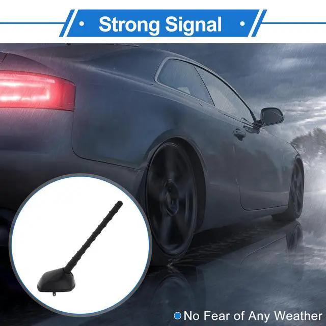 Alt view image 2 of 5 - VekAuto Car Signal Antenna, AM/FM Signal Roof Aerial for KIA Sportage 2007-2016 Offroad Rubber ABS Material Black