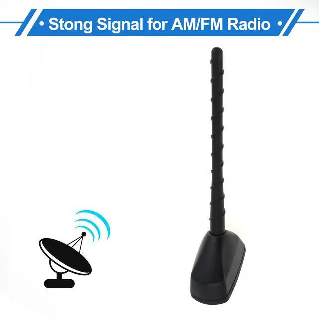 Alt view image 4 of 5 - VekAuto Car Signal Antenna, AM/FM Signal Roof Aerial for KIA Sportage 2007-2016 Offroad Rubber ABS Material Black