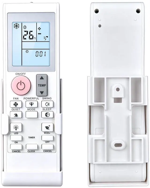 Main image of WKOLF 2531835 Backlit Remote Applicable for DAIKIN Air Conditioner FTXN18AXVJU,FTXN24AXVJU,FTKB09AXVJU, FTKB12AXVJU, BRC52A61, BRC52A62, 2543304,FTXB09AXVJU, FTXB12AXVJU,FTKN09AXVJU, FTKN12AXVJU