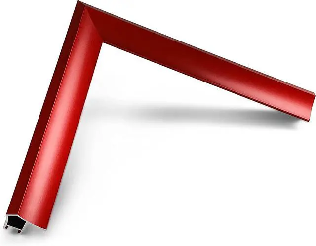 Alt view image 4 of 5 - Candy Apple Red Prismatic 43" Alloy Deco TV Frame - Compatible ONLY with Samsung The Frame TVs (Fits 2021-2026, LS03A, LS03B, LS03C, LS03D, LS03FA)