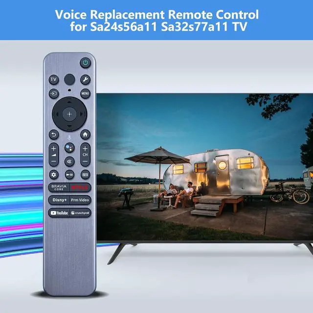 Alt view image 2 of 5 - PZL RMF-TX910U Backlit Voice Replacement Remote, Compatible with Sony Bravia TV XR/KD/XR Series X77L X93L A80L A95L X95L X90L A75L etc