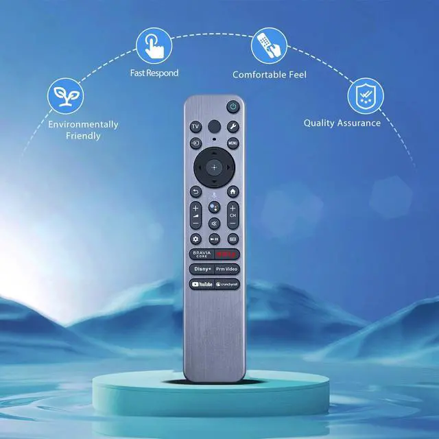 Alt view image 5 of 5 - PZL RMF-TX910U Backlit Voice Replacement Remote, Compatible with Sony Bravia TV XR/KD/XR Series X77L X93L A80L A95L X95L X90L A75L etc