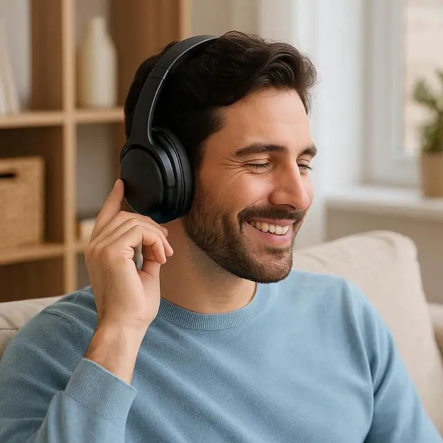 Alt view image 4 of 5 - RCA WAVE-76 ANC Bluetooth Wireless Headphones