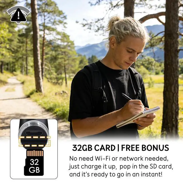 Alt view image 5 of 5 - HSJAKKK Hidden Camera Pen with 32GB SD Card - Body Camera Portable Spy Pen No WiFi Needed - 1080P FHD Mini Wearable Cameras for Home Office - No Audio