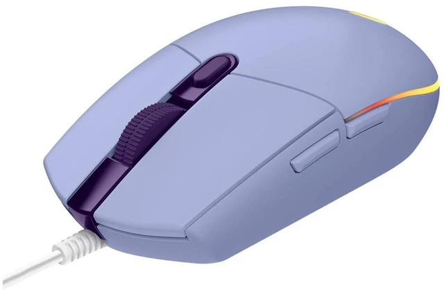 Main image of Logitech G203 Prodigy Wired Gaming Mouse, 8,000 DPI, RGB, Lightweight, 6 Programmable Buttons, On-Board Memory, Compatible with PC/Mac - Lilac