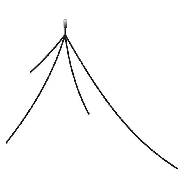 Alt view image 3 of 3 - Super Antenna MR4010 Radial Set for 40m-10meter Bands HF SuperWire ham Radio MP1 Vertical Ground Plane Counterpoise