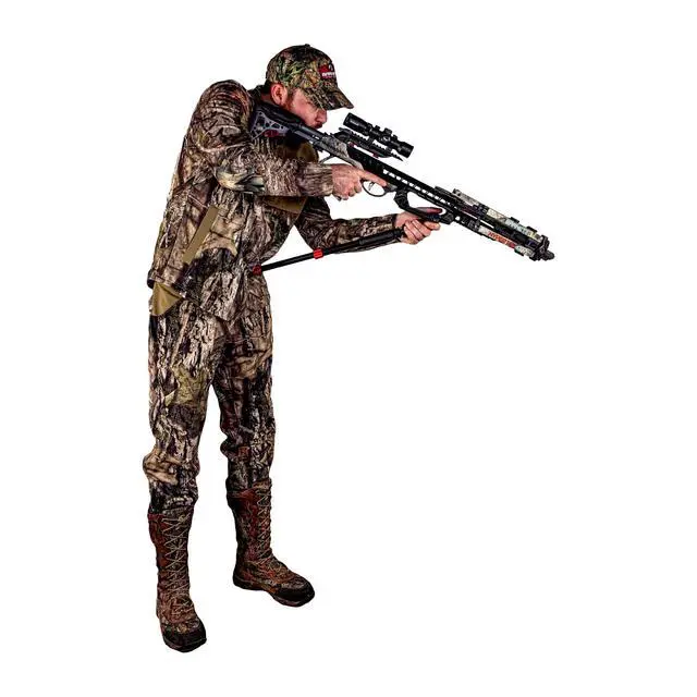 Alt view image 4 of 5 - Barnett Sureshot Monopod to Increase Crossbow Stability, Designed for use with Barnett Crossbow Models with VertiGrip Palm Rests, Black/Red