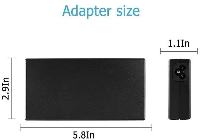 Alt view image 4 of 5 - 120W Charger Blue Tip Compatible with HP USB-C Dock G5 Series 5TW10UT 5TW10AA 5TW10AA#ABB 5TW10UT#ABA USB-C/A Universal Dock G2 5TW13AA Envy 15 17 Omen 15-5000 15-5100 15-5200 L41856-001 710415-001