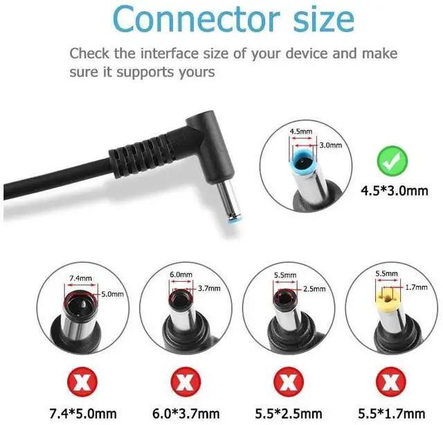 Alt view image 3 of 5 - 120W Charger Blue Tip Compatible with HP USB-C Dock G5 Series 5TW10UT 5TW10AA 5TW10AA#ABB 5TW10UT#ABA USB-C/A Universal Dock G2 5TW13AA Envy 15 17 Omen 15-5000 15-5100 15-5200 L41856-001 710415-001