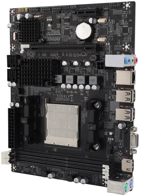 Main image of PUSOKEI A78SD3 Computer Motherboard, 2 Channel AM3 DDR3 Memory Serial ATA 3.0 Port PCI E 16X Graphics Card Slot, 4 SATA 3.0 Ports, HDMI VGA Output,5.1 Channel Sound, USB 2.0