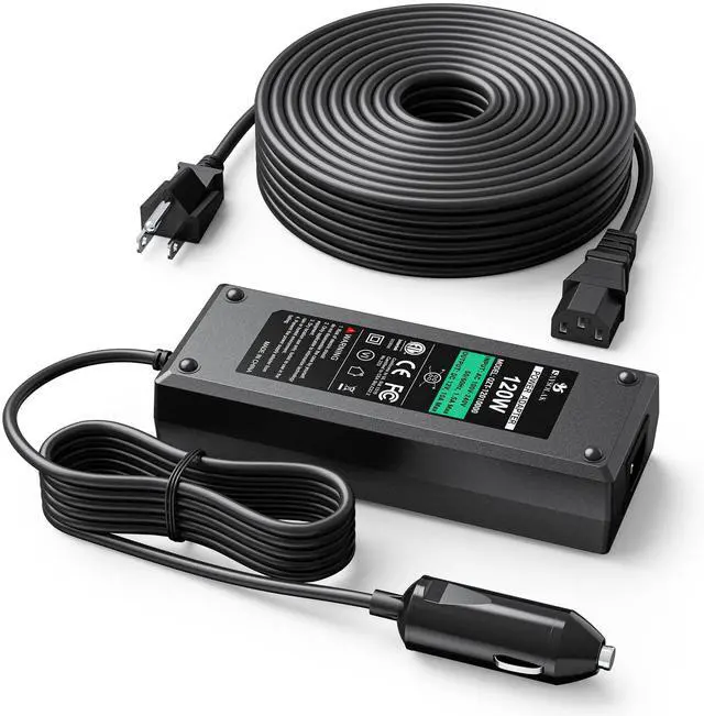 Main image of SAYSOLAK 12V 10A Power Supply for Green Mountain Grill Davy Crockett, Daniel Boone Prime/Plus, Jim Bowie Prime/Plus, Ledge, Peak, Trek, 33Ft Power Adapter Replacement for All 12V GMG Pellet Grills