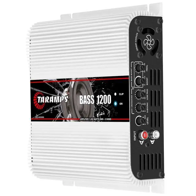 Alt view image 3 of 5 - Taramps Bass 1200 2 Ohms Monoblock Amplifier 1200 Watts Rms 1 Channel 14.4VDC Out Power Full Range Great for Sub/Bass RCA Input Smart Cooler Car Audio