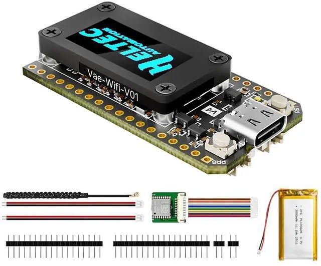Main image of MESHYEAOFAH Meshtastic LoRa V4 Development Board - Upgraded ESP32S3 + SX1262 LoRa Node WiFi Bluetooth 28dBm 2MB PSRAM 16MB Flash Supports GPS & Solar 863~928MHz Antenna Display for Arduino LoRaW