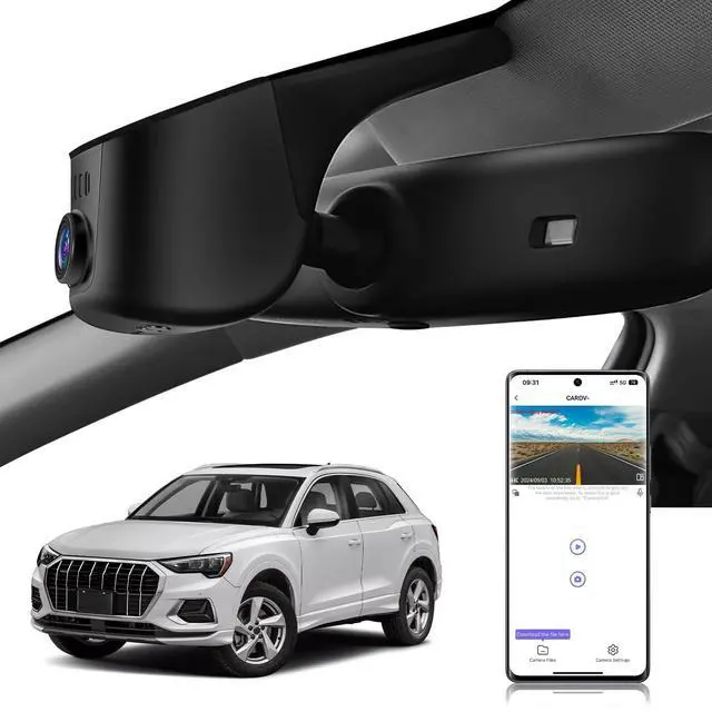 Main image of KuTaiTai 4K Dash Cam fit for Audi 2019 2020 2021 2022 2023 2024 A4 A6 Allroad A3 A5 Q5 S4 S6 Q7 A8 S8 TT A7 S5 Q3 S3 S7 RS3 RS5 RS6 e-tron (Model A), OEM Look, UHD 2160P Video, WiFi & APP, 128GB Card