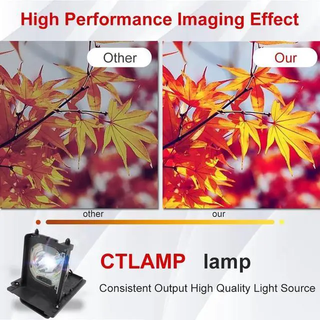 Alt view image 4 of 5 - CTLAMP A+ Quality 915b455011 Compatible Projector Lamp with Housing 915b455011 DLP/LCD Projection TV Lamp Compatible with Mitsubishi WD-73640 WD-73740 WD-73840
