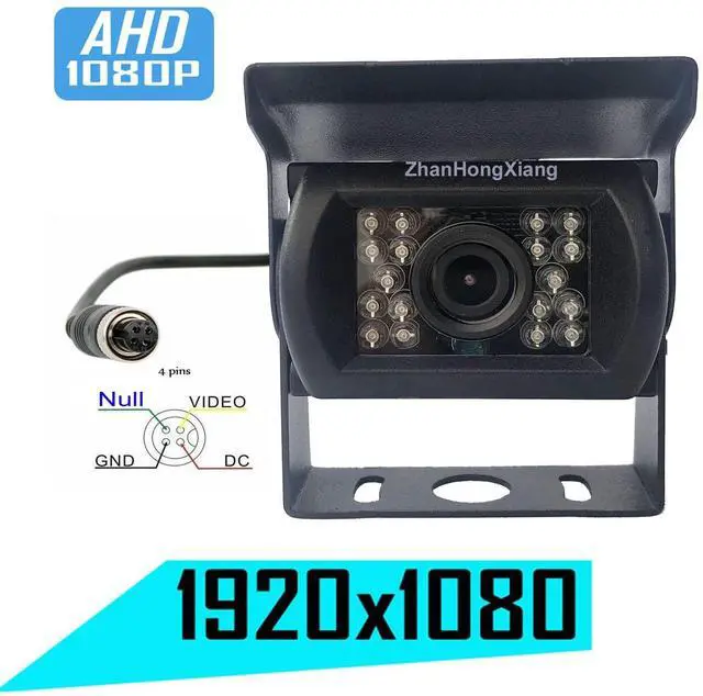 Alt view image 2 of 5 - AHD 1080P 4 Pin Vehicle Backup Camera NTSC,Rear View Camera,Car Reversing Camera for RV Camper Truck Pickup Bus Waterproof Shockproof Night Vision RV Bus Truck Camper Pickup 12V 24V