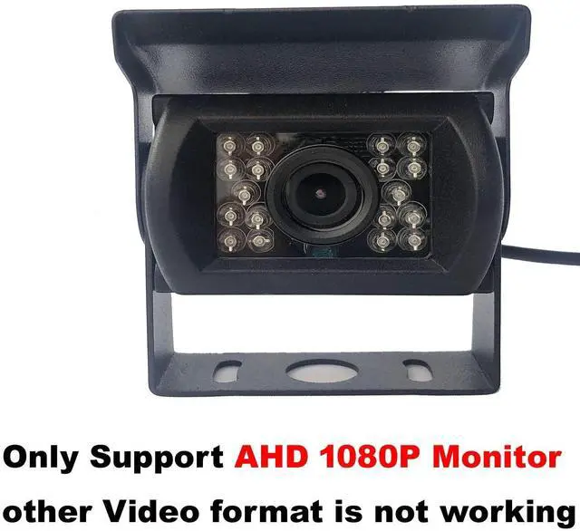 Alt view image 3 of 5 - AHD 1080P 4 Pin Vehicle Backup Camera NTSC,Rear View Camera,Car Reversing Camera for RV Camper Truck Pickup Bus Waterproof Shockproof Night Vision RV Bus Truck Camper Pickup 12V 24V