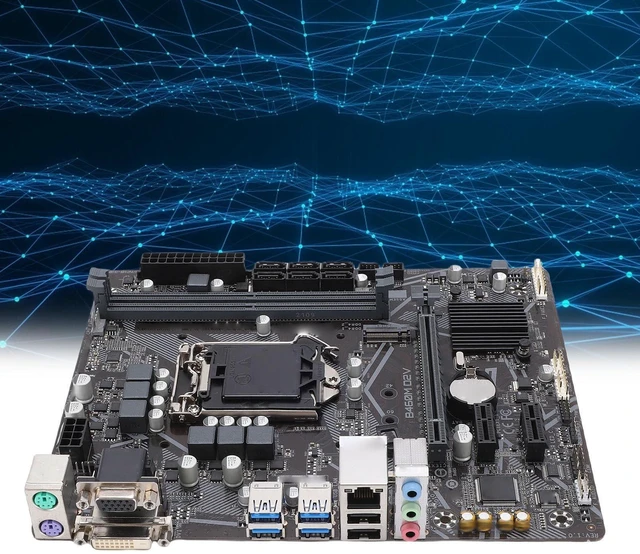 Alt view image 5 of 5 - GOWENIC B460M D2V Computer Motherboard, LGA 1200 DDR4 M ATX PC Gaming Motherboard for Core i9 i7 i5 i3, Serial ATA III, DVI and VGA Port, USB 3.2, USB 2.0, 1xPCI E X1