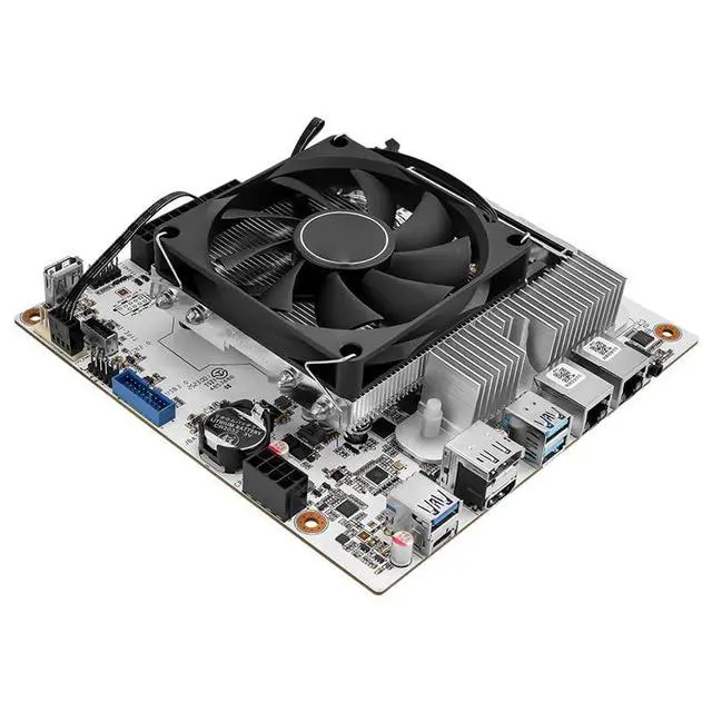 Alt view image 2 of 5 - AMD 8845HS 8-core NAS Motherboard with Dual 10G Ethernet Ports and 8-Bay AI Processor (Motherboard +2*SFF8643+ Fan)