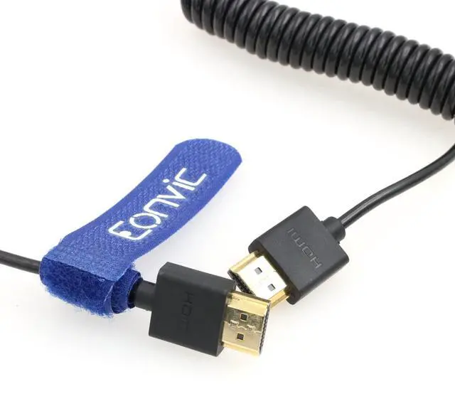 Alt view image 2 of 5 - Eonvic 3D HD 8K@60hz 2.1 HDMI to HDMI Cable 48Gbps High-Speed 1080P Male to Male Cable for Sony PXW-FS5/PXW-FS5K Atomos Shinobi Ninjav V Monitor